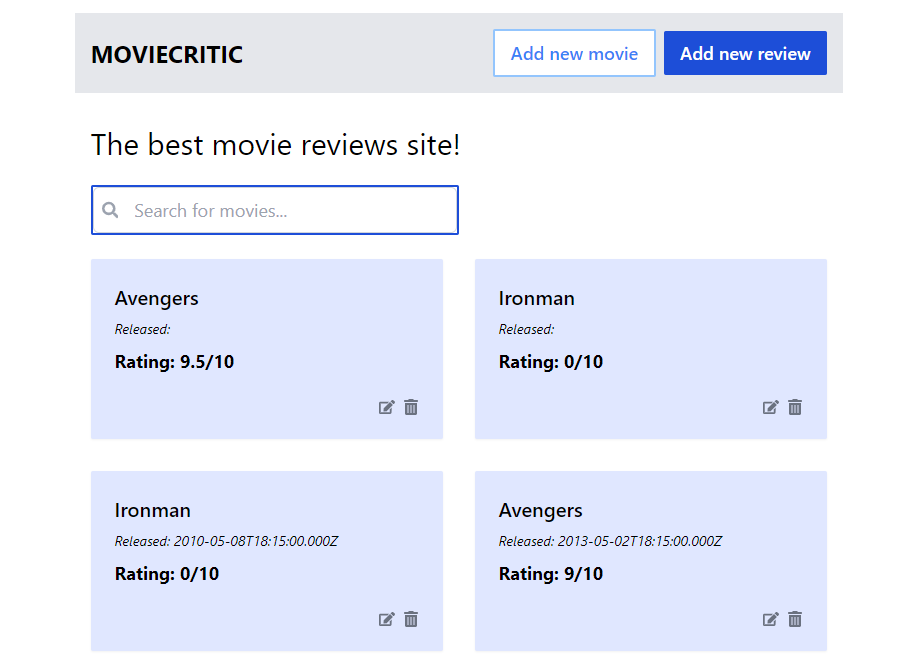 Movie Review Platform